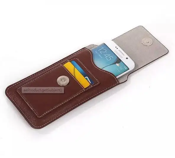 Бизнес классическая кожаный чехол универсальная сумка для iPhone 6 плюс Galaxy S4 S5 S6 S6Edge