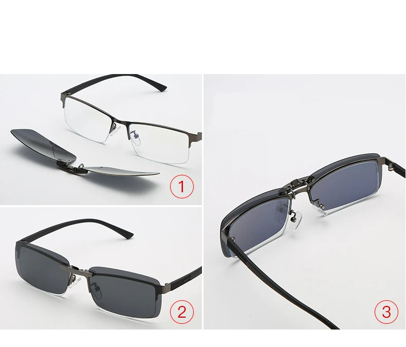 Rompin солнцезащитные очки для рыбалки, поляризованные очки для рыбалки, линзы с зажимом для просмотра рыбы, поплавок Auti-UV зажимы в виде солнцезащитных очков для рыбалки