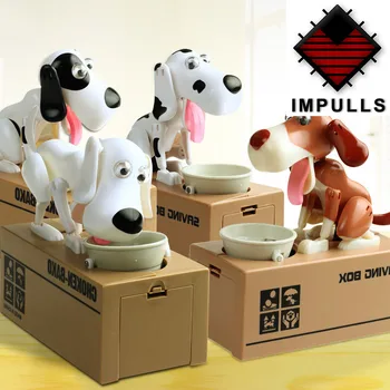 Eating Coin Dog Piggy Bank Creative Children Toys Save Money Box For Kids Gifts Electronic Stole Coin Dog FSWOB ict coin hopper dual sensor double protections money box electronic portable mini euro coin counter machine for arcade games