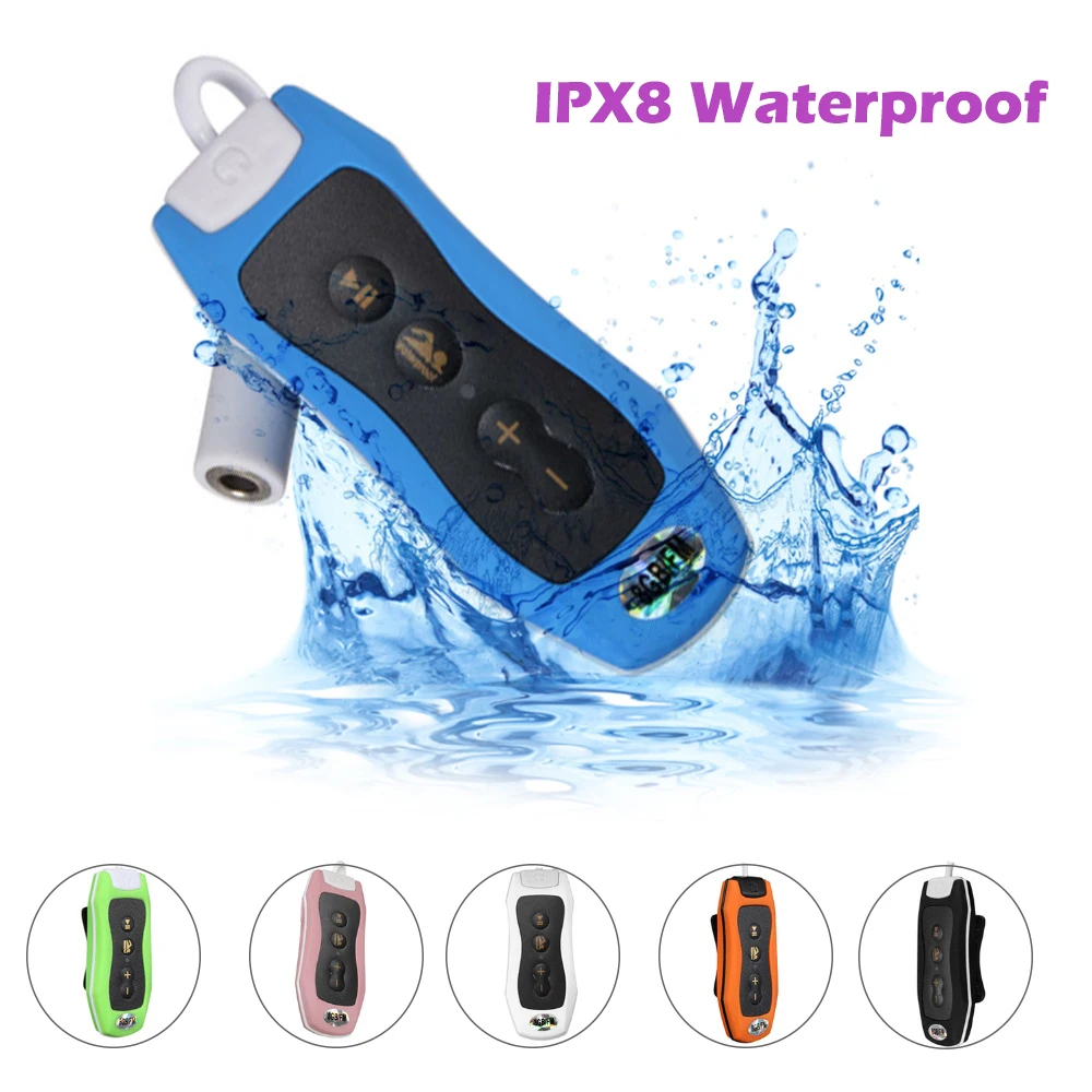 

Mini Waterproof MP3 Player FM Radio 8GSwimming Diving Surfing IPX8 Outdoor Sport Music Player walkman digital mp3 player