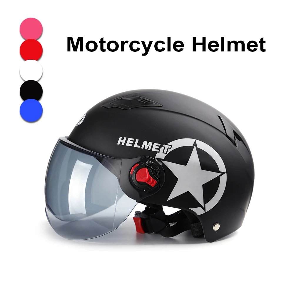 

Motorcycle Helmet Scooter Bike Open Face Half Baseball Cap Anti-UV Safety Hard Hat Multiple Sunscreen Protect Cap CAR036
