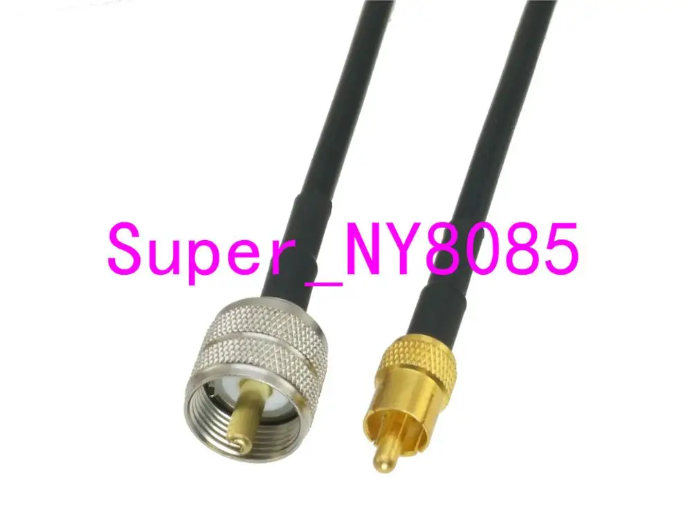 

RG58 Cable UHF PL259 Male Plug to RCA Male Plug Straight 6inch~20M