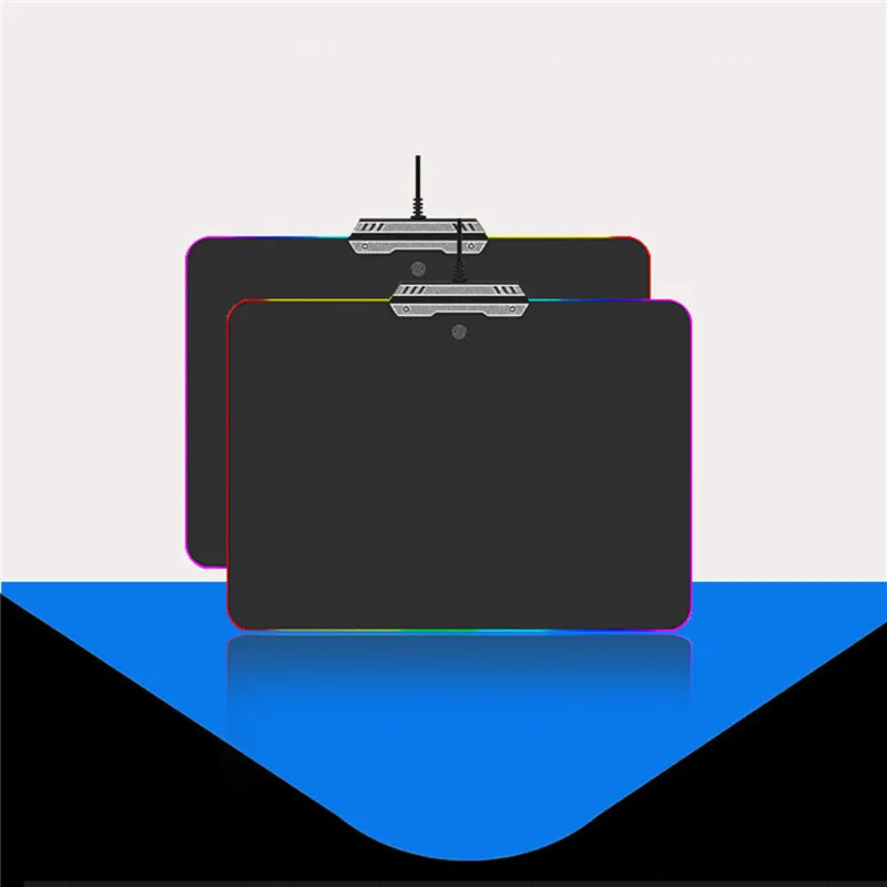 

LED Light RGB Gaming Mouse Pad PC Gaming Backlit Mouse Gamer Pad Lighting Edge Mice Mat With Touch Switch For PUBG Dota LOL