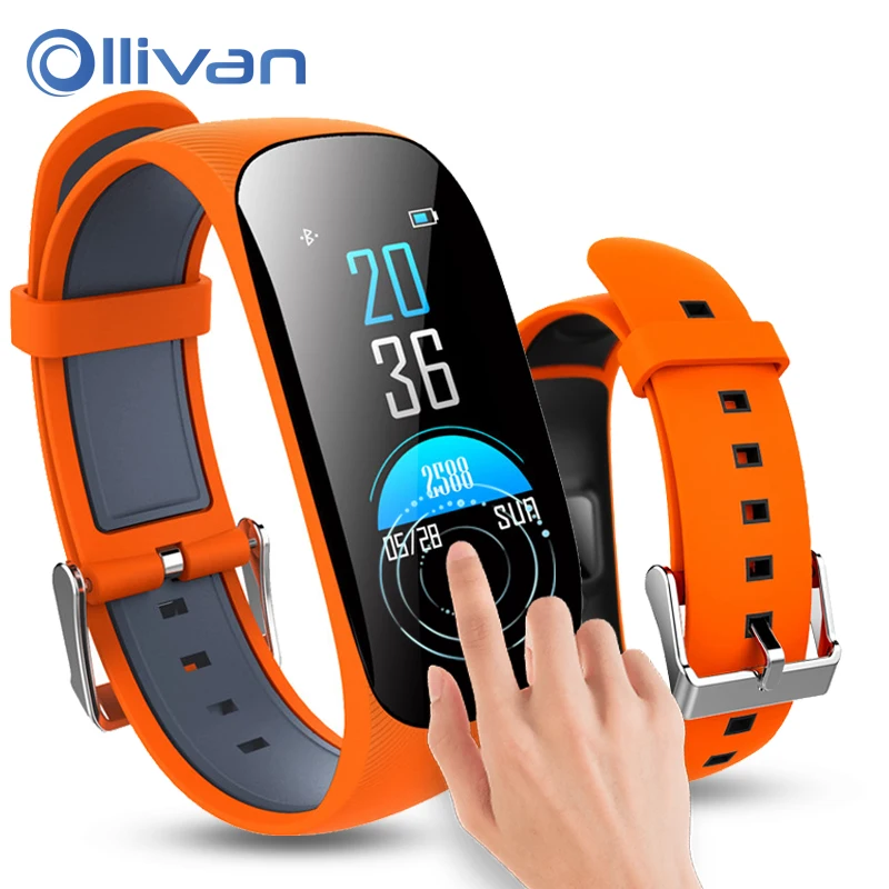 

OLLIVAN Smart Bracelet Watch Color Screen Sport Wristband IP67 Waterproof GPS Smartband blood Heart Rate Monitor Fitness Tracker