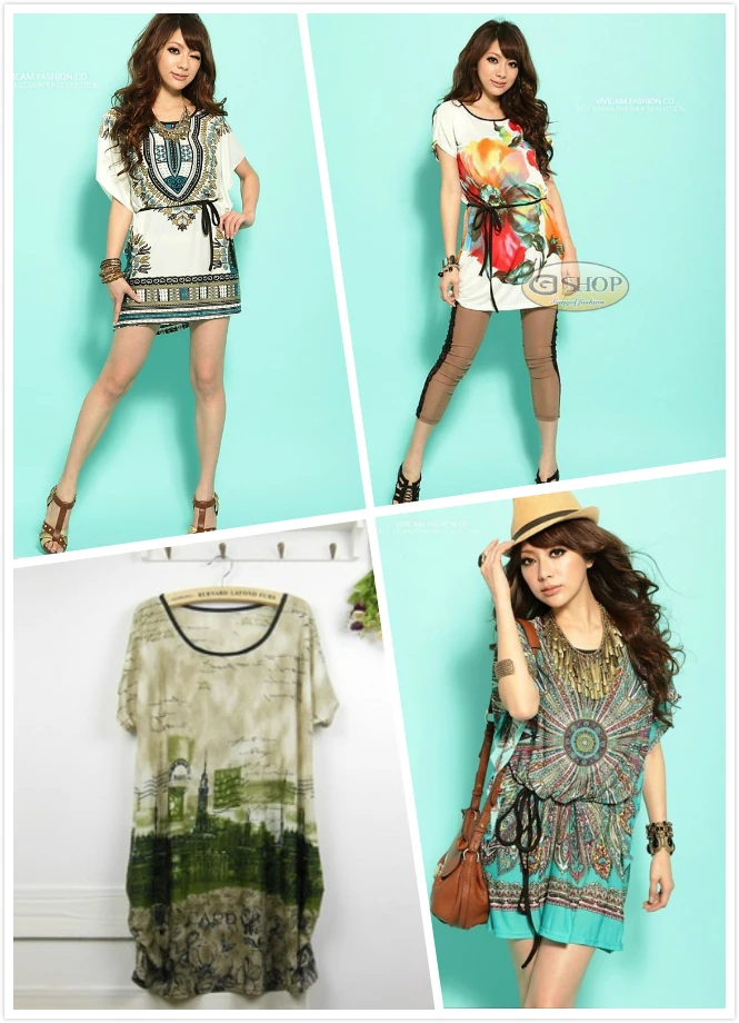 Free Shipping 2014 Variety of ice silk casual fashion bohemian piece