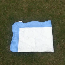Образец монограммного стеганого узора детское одеяло, зубчатое Хлопковое одеяло полотенце, средний размер детское банное полотенце DOM109538