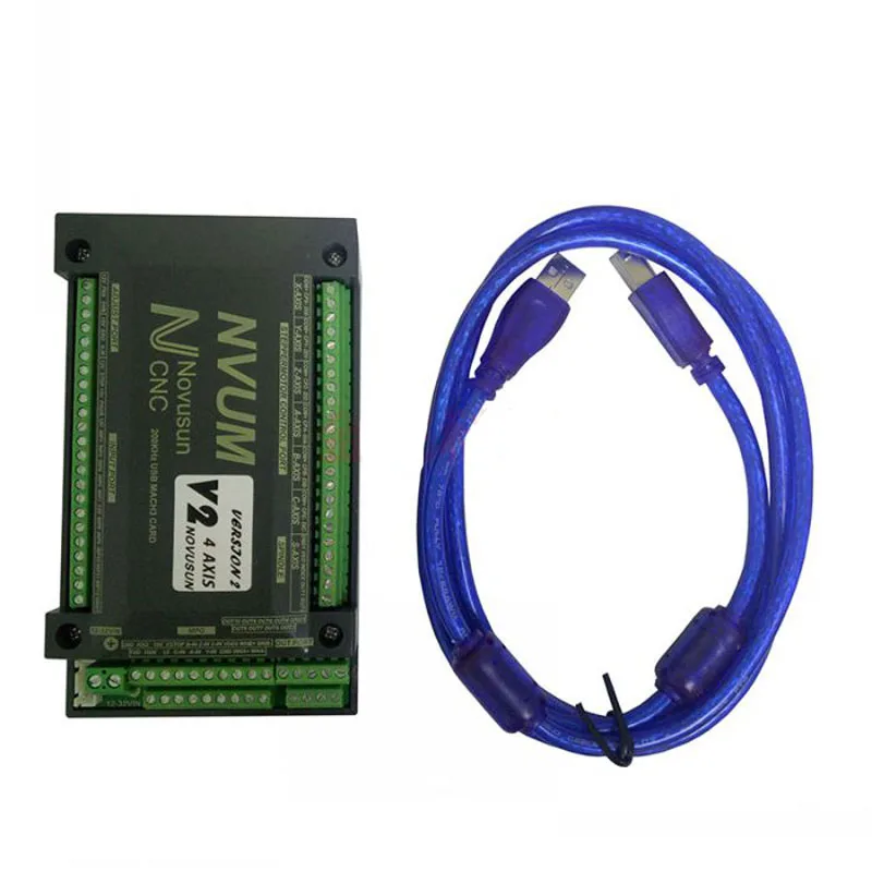 Новый NVUM 6 осевой ЧПУ гравер Mach3 USB карта 300 кГц 3 4 5 оси сверлильный станок с Плата