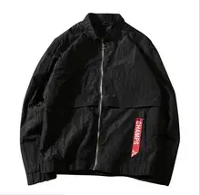 

Smeiarar Spring Autumn New Men's Tide Brand Pilot Coat Youth Slim Windbreaker Casual Personality Jacket Men Bomber Jacket