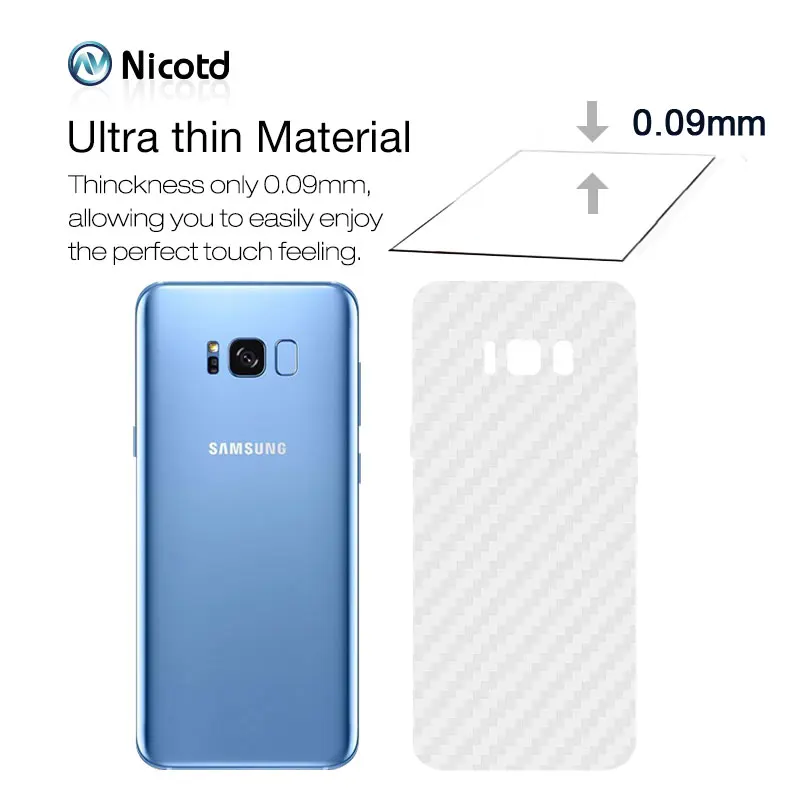 Back Sticker 3Pcs For Samsung Galaxy A8 A6 J6 2018 Plus Screen Protector For Samsung S9 Plus S8 Carbon Fiber On Phone Back Film (1)