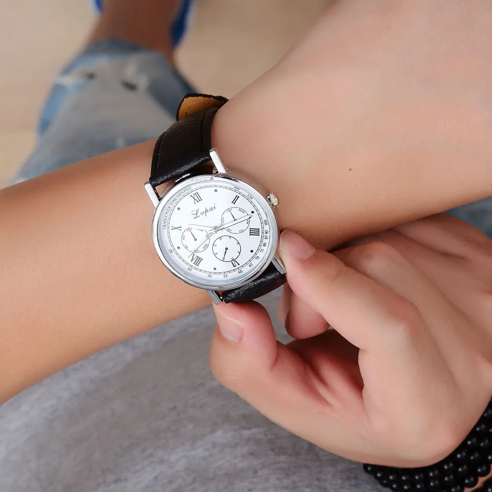 Fashion Women Watch Lvpai Casual Quartz Leather Band Watch Analog Wrist Watch For Ladies Gift Fashion Women Watch Lvpai Casual Quartz Leather Band Watch Analog Wrist Watch For Ladies Gift