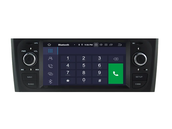 6.1' Android 9.0 Octa Core Car DVD GPS Player For FIAT PUNTO DECKLESS Multimedia Radio Navigation SD USB DVR DAB TPMS 4G MAP BT