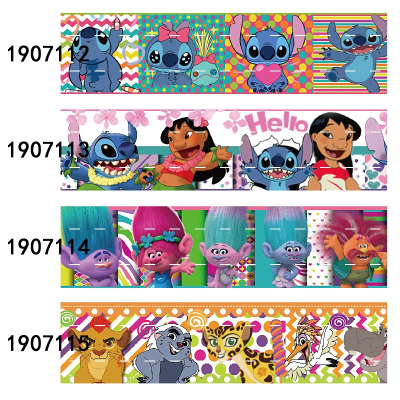 

50 Yards 100% polyester liston 3 inch 75mm cartoon ribbons for kids DIY