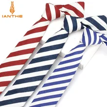Бренд Ianthe, стиль, мужской, в полоску, Радужный галстук, льняной галстук, мужской модный галстук, дизайнерский галстук ручной работы Gravatas