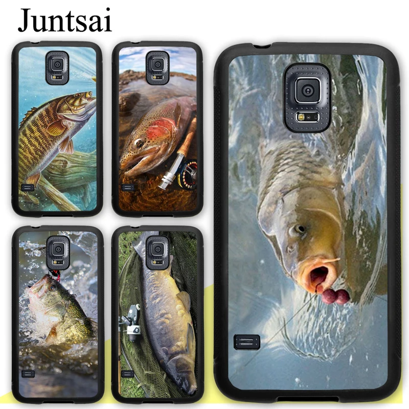 

Juntsai CARP FISHING Full body TPU Case For Samsung Galaxy S9 Plus S5 S6 S7 S8 Edge Note 4 5 8 Cover Back Shell