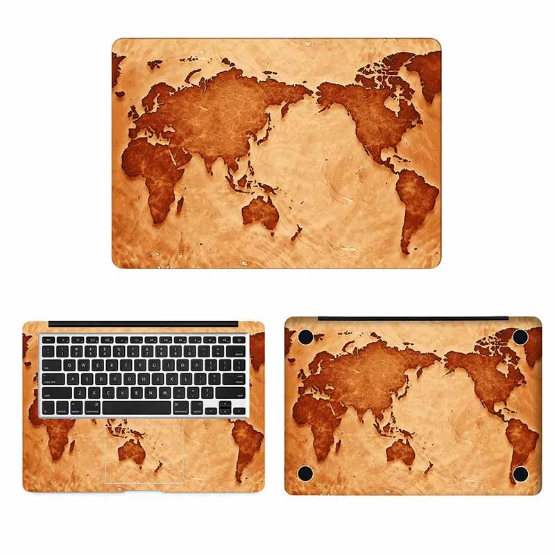 

World Map Full Body Cover Skin for Macbook Sticker Pro Air Retina 11 12 13 15 inch Mac Mi Surface Book Protective Laptop Decal