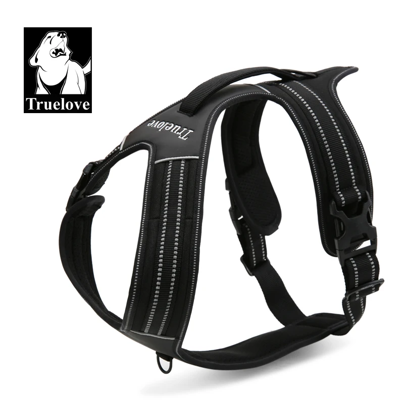 Online Truelove Sport Nylon reflectante sin tirar arnés de perro al aire libre aventura mascota Chaleco con mango xs a xl 5 colores en stock fábrica