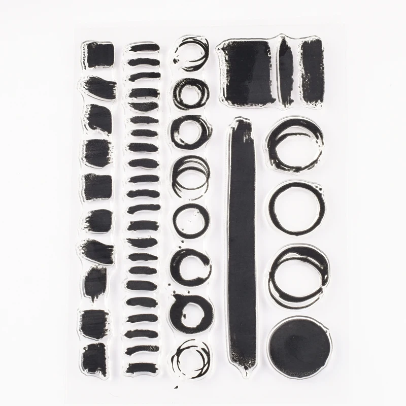 

Circles and dots Transparent Clear Silicone Stamp/Seal For DIY Scrapbooking Photo Album Decorative Paper Card Crafts Handmade
