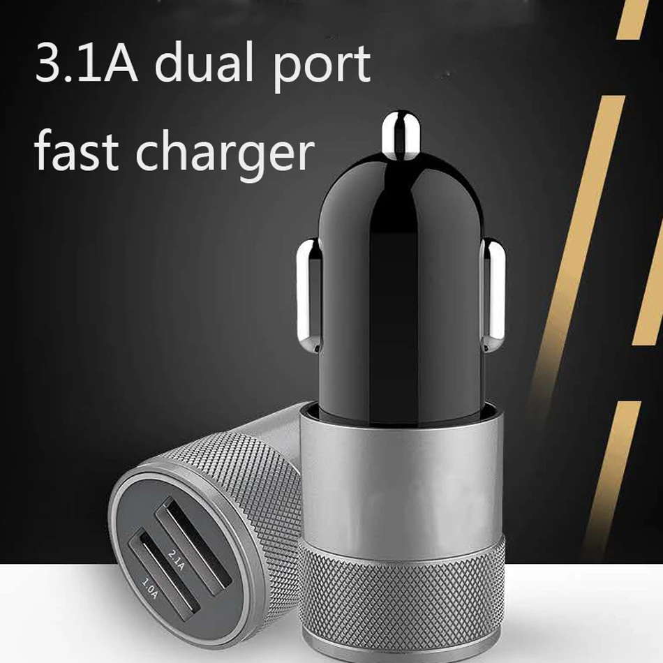 Dual USB Car Charger LCD Digital Display Phone Charger in car For iPhone X 8 8plus Samsung S8 S9 Smartphone Car-charger1111