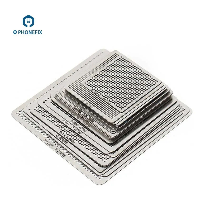 

36pcs/lot BGA Reballing Stencil Template Directly Heated Universal BGA Repair for Mobile Phone Tin Planting Reballing Tool Set