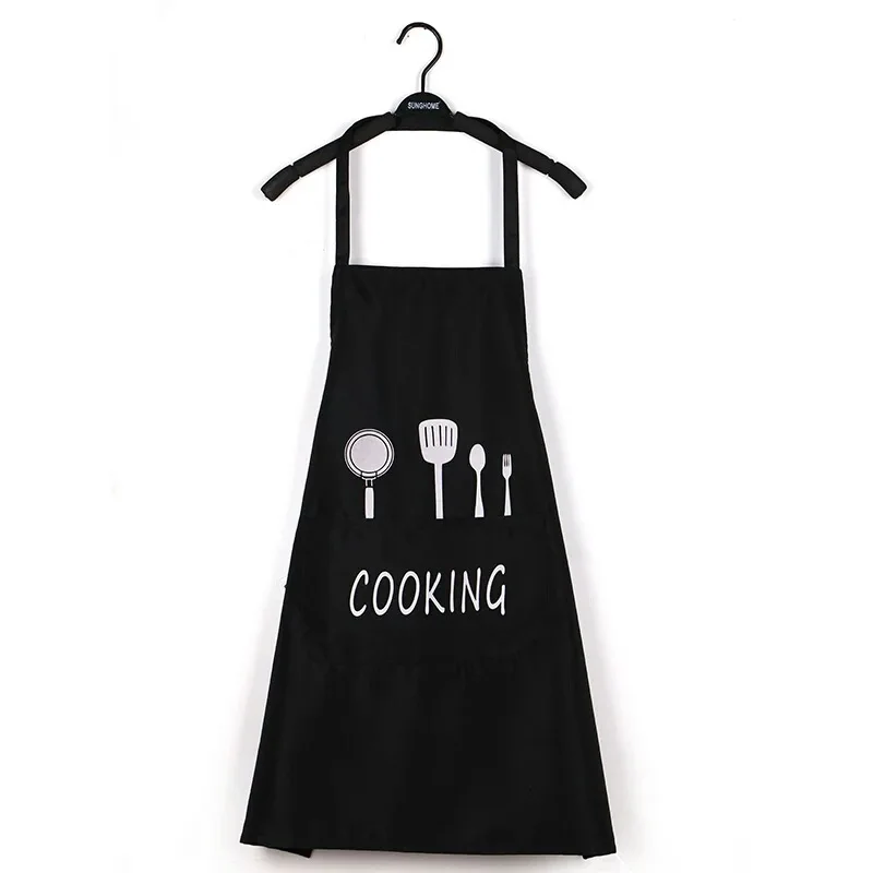 Knife Fork Printed Aprons Adjustable Cooking Kitchen Apron Brief Chef Waiter Water Oil Proof Apron for Women Nordic Apron Bid Knife Fork Printed Aprons Adjustable Cooking Kitchen Apron Brief Chef Waiter Water Oil Proof Apron for Women Nordic Apron Bid