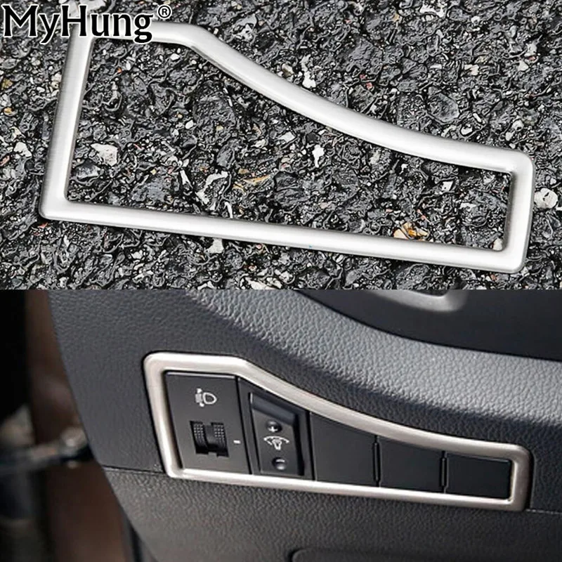 

For KIA Sportage R 2011-2014 2015 Headlight Switch Multifunction Button Decorative Box Cover Stainless Steel Car Accessories
