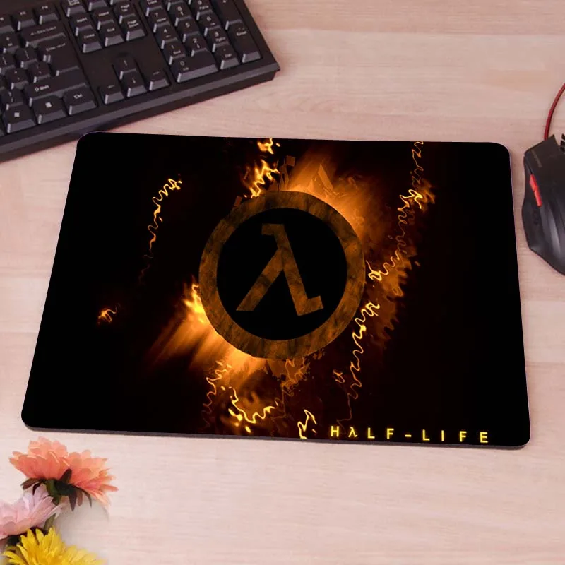 MaiYaCa Half Life 2 Logo компьютерный коврик для мыши коврики для украшения рабочего стола Нескользящий Резиновый Коврик - Цвет: 18x22cm