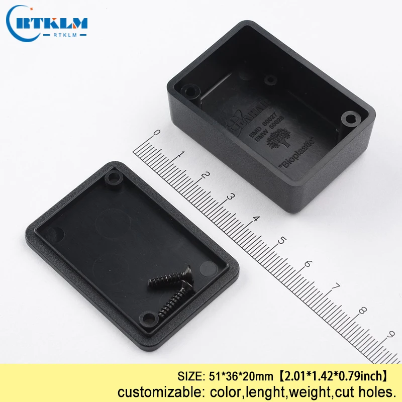 ABS plastic project case wire connectors plastic enclosure diy speaker box small design CUSTOM LED junction box 51*36*20mm 20PCS