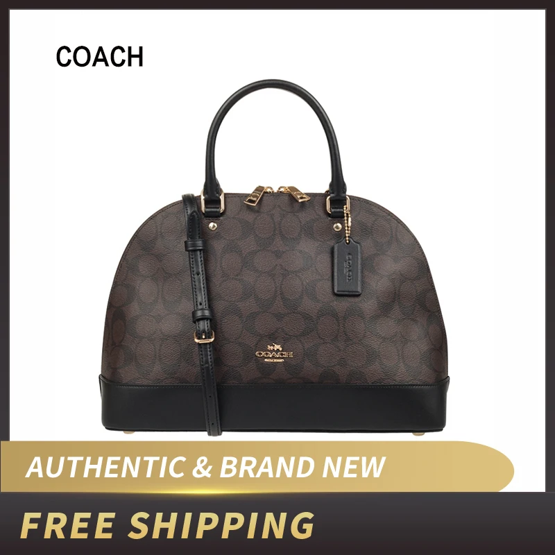 Подлинная оригинальная и фирменная Новинка COACH Sierra Фирменная купольная сумка женская сумка кошелек сумка F27584