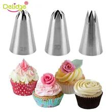 Russian Nozzles Cream Decorating-Tools Pastry-Tips Fondant Cake Cake-Icing Stainless-Steel