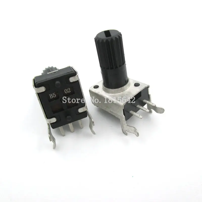 

5PCS/LOT RV09 WH09 B5K B502 Potentiometer Adjustable Resistance 12.5mm Shaft 3 Pins 0932 Horizontal adjustable trim pot