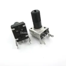 5 PÇS/LOTE RV09 WH09 B5K B502 3 Pinos 0932 Horizontal Resistência Ajustável Potenciômetro 12.5 milímetros Eixo ajustável trim pot