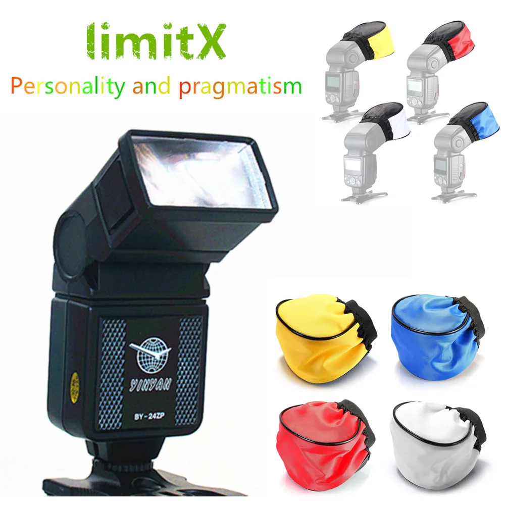 limitX Zoom Flash Light & Bounce Color Diffuser Softbox Cover for Sony