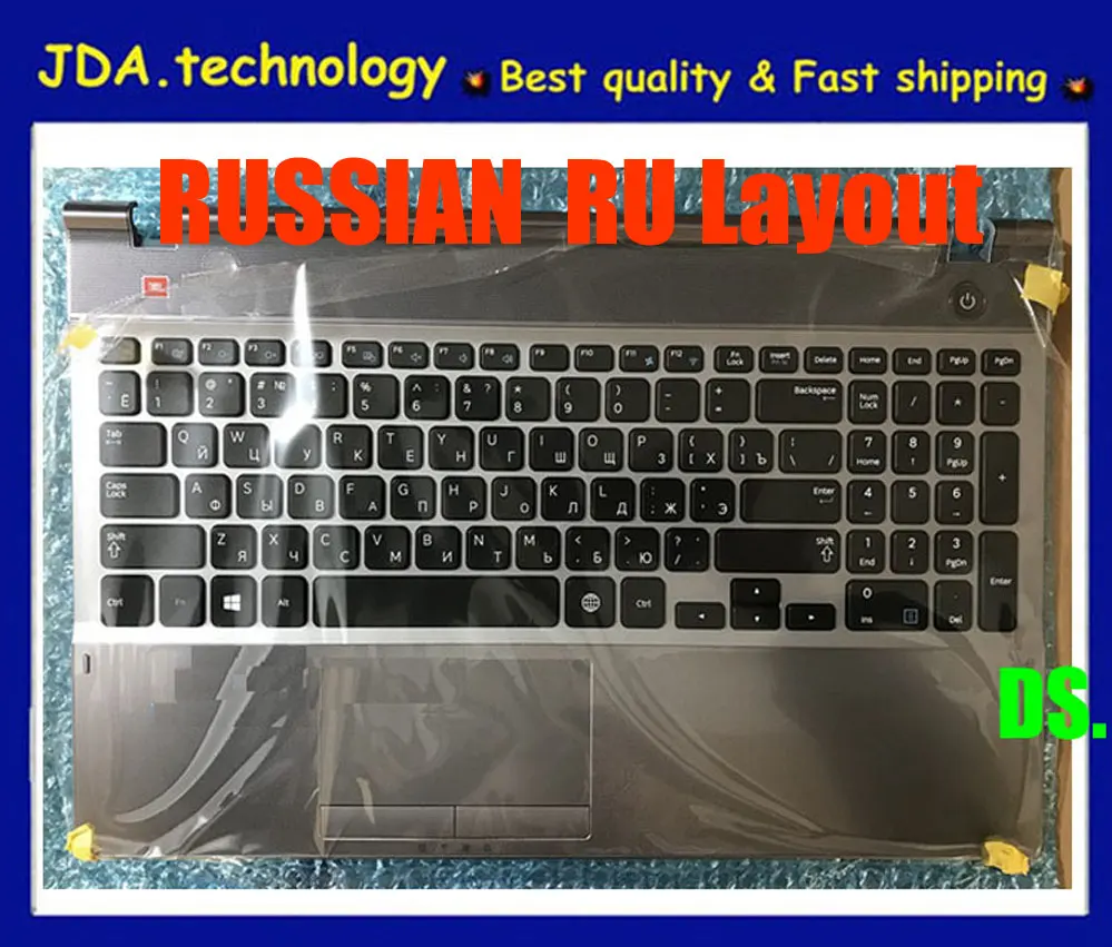 

Wellendorff New/orig palmrest topcase for SAMSUNG NP550P5C 550P5C Russian RU keyboard upper cover touchpad RU layout