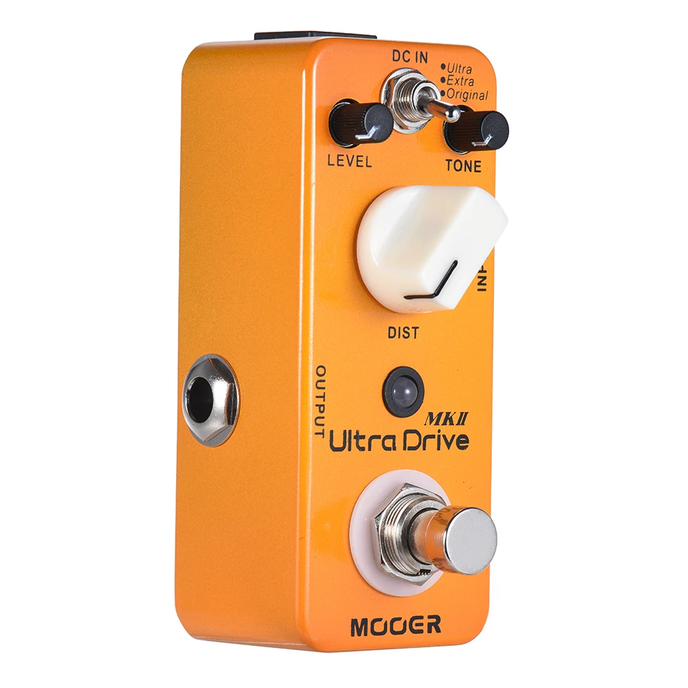 

MOOER Ultra Drive MKII Distortion Guitar Effect Pedal 3 Modes True Bypass Full Metal Shell