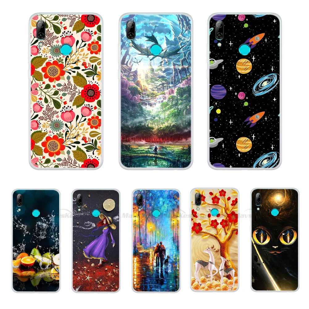 

For Huawei P Smart 2019 Case Silicone Soft TPU Back Cover For Funda Huawei P Smart 2019 Case Cover POT-LX1 POT-LX3 Phone Cases
