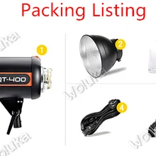 Godox QT400 Photography Flash Studio High speed soft light quick call back 400W portrait Pat Studio Lamp CD50 T03