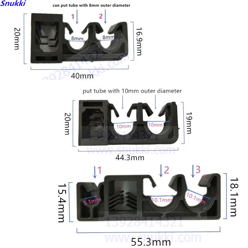 car Chassis card slot Fixed base Brake pipe Clip plastic black buckle carrier auto fastener 5PCS a lot