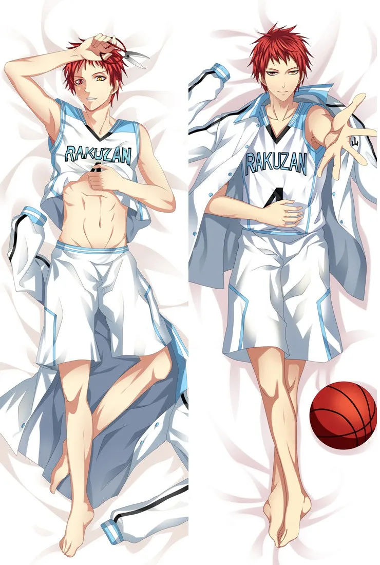 Japan Anime Kuroko No Basuke Akashi Seijuro Male Hugging Body Pillow Case Cover BL Q13
