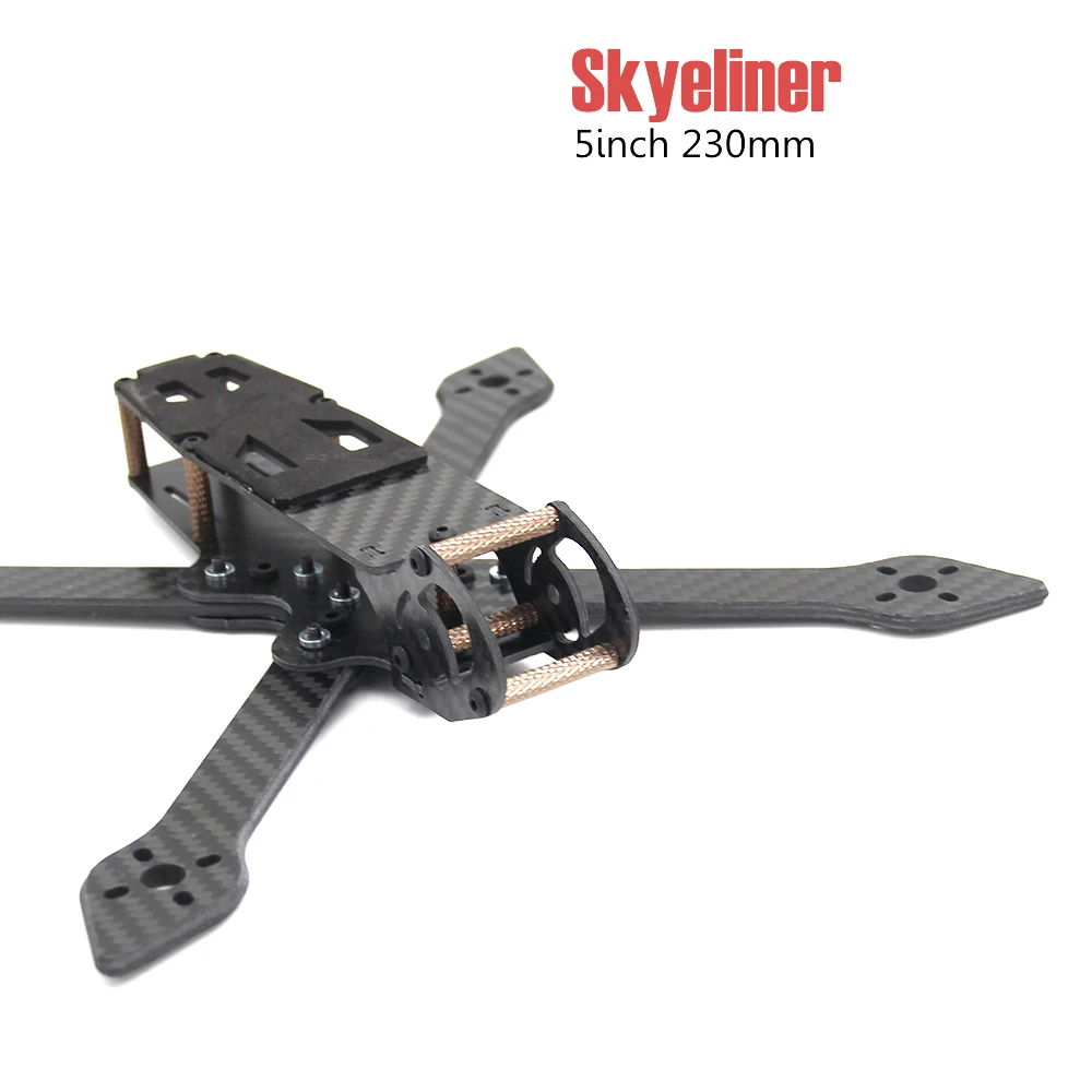 $26.1 Skyeliner 5inch 230mm 5 true X with milling arms quadcopter drone frame kit