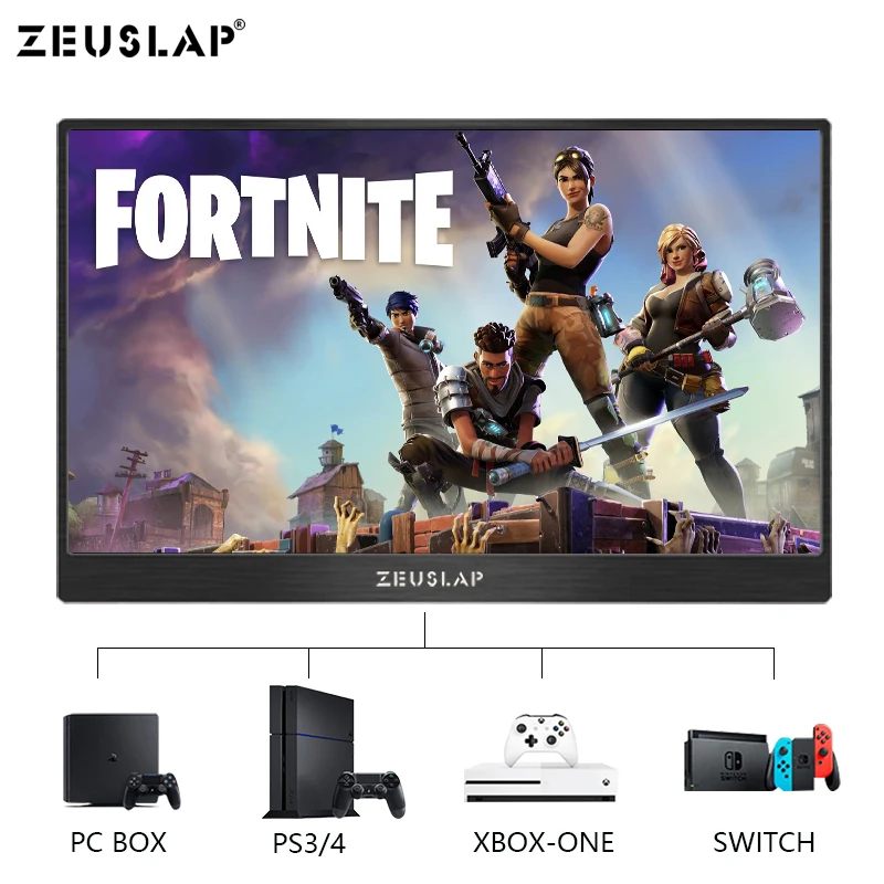  15.6inch 1920X1080P FHD 72% NTSC Mini Portable Monitor Screen for PS3 PS4 Switch Samsung DEX Huawei