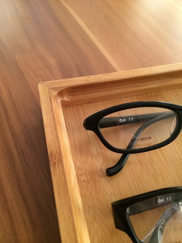 Очки из бамбукового дерева дисплей коробка ювелирных изделий стенд держатель чехол для хранения Ретро тренд мода высокого класса очки дисплей поставки стойки