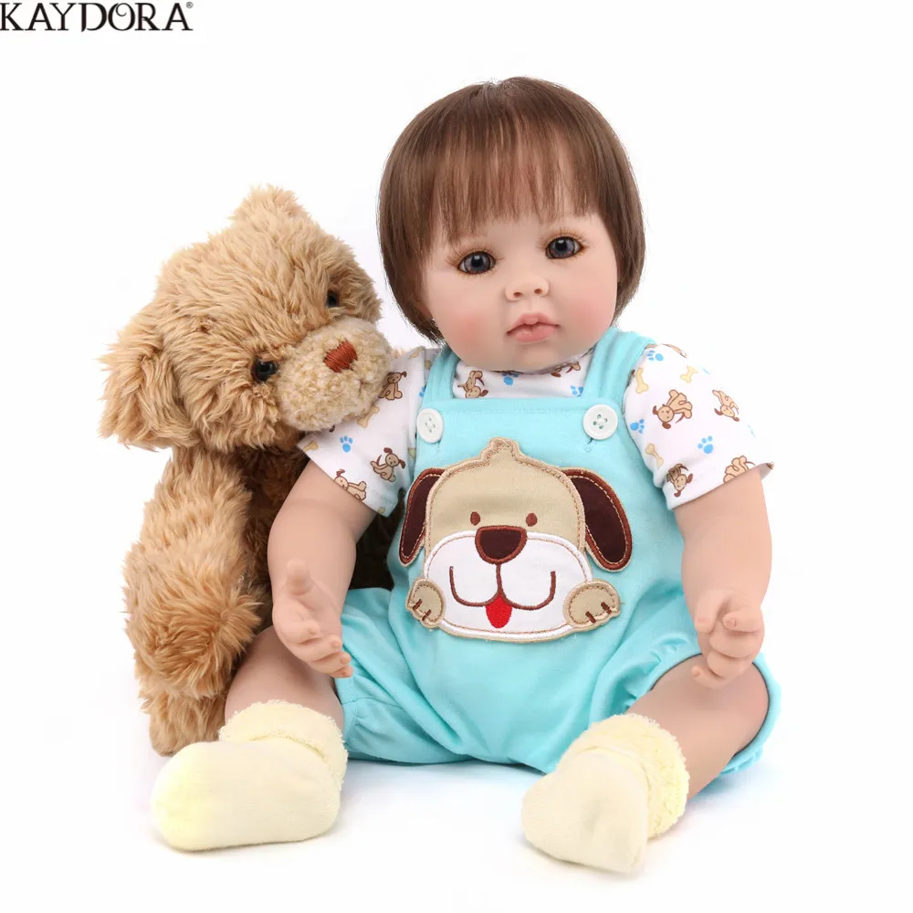 KAYDORA очаровательные 50 см boneca bebe reborn реалистичные силиконовые куклы Reborn Baby corpo inteiro