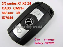 3 Кнопка Смарт-Ключ Для BMW 3 5 серии X1 X6 Z4 С ID7944 Chip 868 МГц Автомобильная Сигнализация Keyless Entry Fob (CAS3 CAS3 + Система)