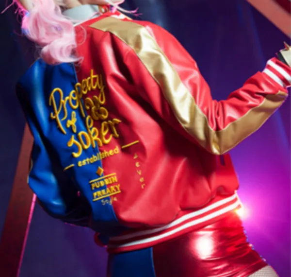 On Sale Cosplaydiy Suicide Squad Harley Quinn Jacket Woman Coats Female