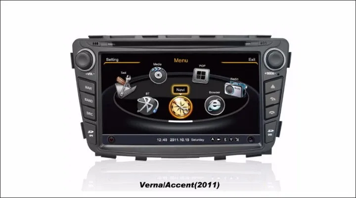 Perfect Liislee Car GPS Nav Navi Map Navigation For Hyundai Grand Avega 2011~2013 Radio Stereo DVD iPod BT HD Screen Multimedia System 3