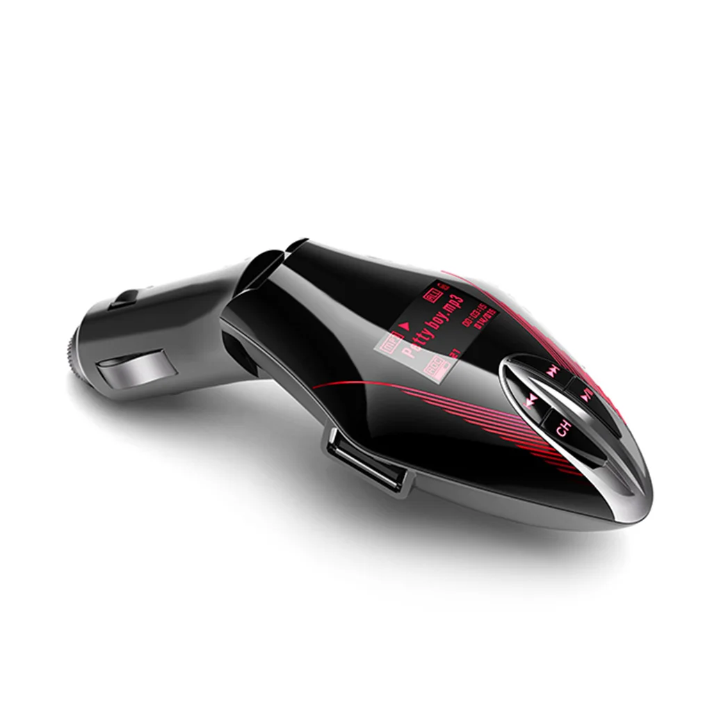 

Universal Car Bluetooth FM Transmitter MP3 Player USB Charger Support CBR VBR MP3 WMA Format Files And Built-in Flash Memory