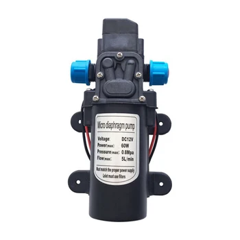 

DC 12V 60W 5L/min High Pressure Electric Water Pump Diaphragm Pump Water Sprayer for Home Garden Car Washer Agricultural