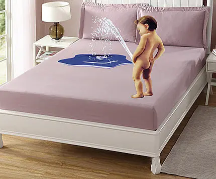

Anti-mite Bed Mattress Protection Pad Smooth Waterproof Mattress Protector Cover for Bed Wet Breathable Hypoallergenic