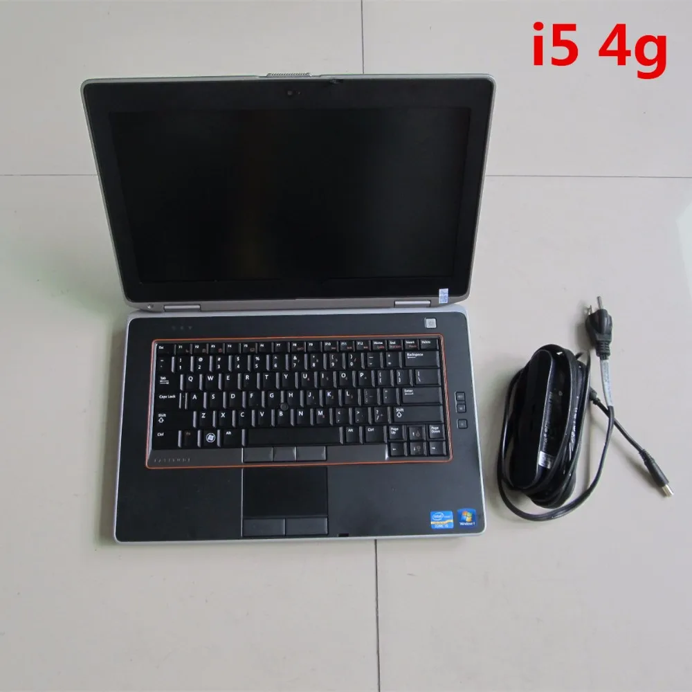  Portátil de diagnóstico de coche para dell e6420 i5 4g con batería de segunda mano sin hdd funciona