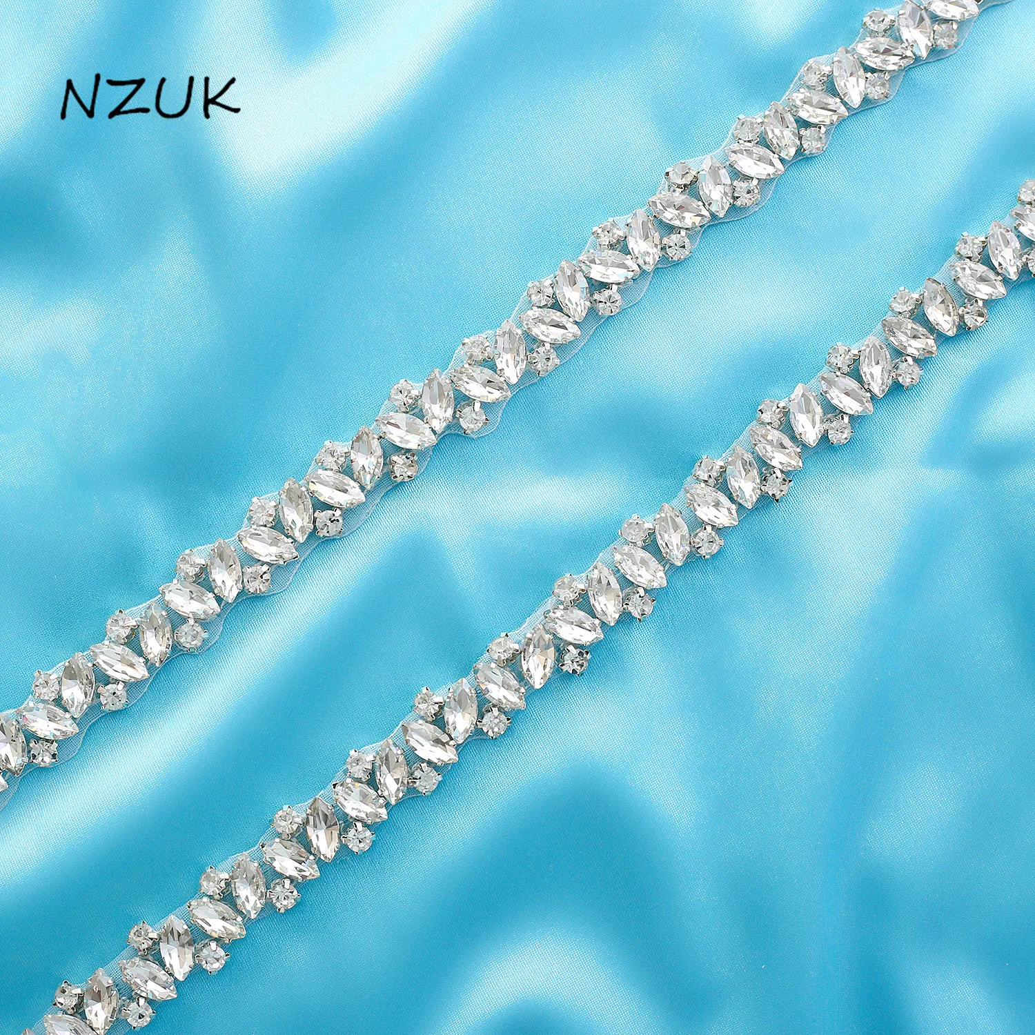 DiamondBeltSilverRhinestoneWeddingBeltSashCrystalBridalBelt